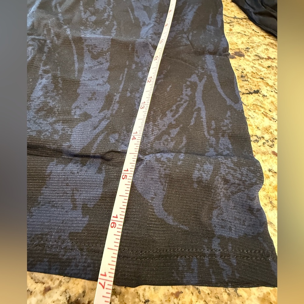 Banana Republic Factory off shoulder stretchy top black & blue SZ M - Picture 9 of 11